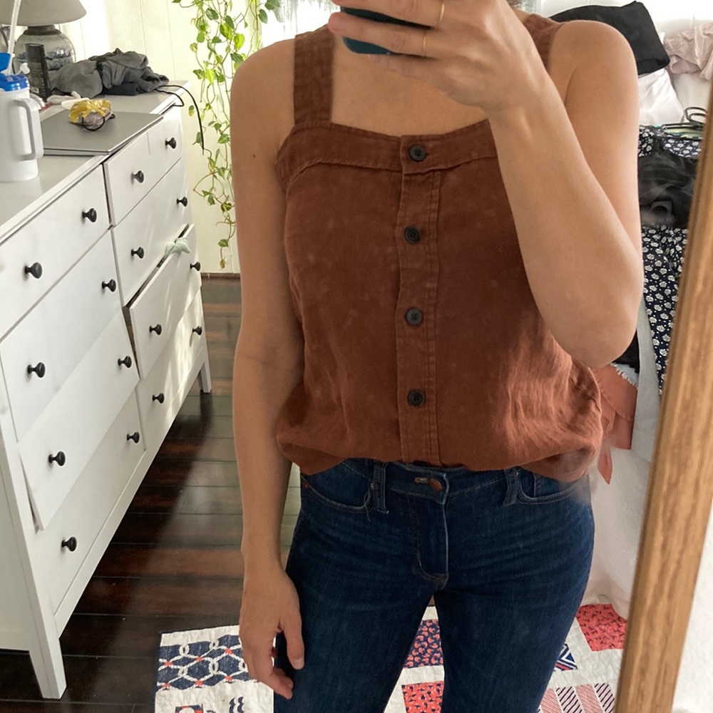Everlane linen tank